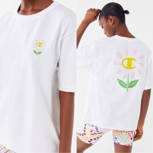 Champion X Susan Alexandra Flower Logo Tee